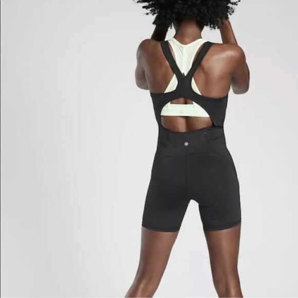 ATHLETA Lightning Unitard in Supersonic Black Size Small - Picture 3 of 14